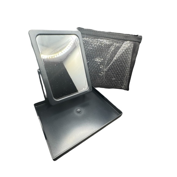 NWT Mary Kay Portable Makeup Mirror with Tray & Zip Pouch - Picture 1 of 14